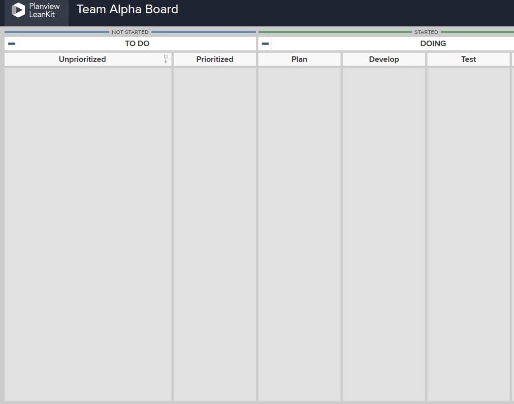 L'utilisation de couloirs secondaires sur un tableau Kanban vous permet de refléter numériquement votre processus de façon plus précise.