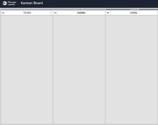 A Kanban board with “To Do,” “Doing,” and “Done” lanes is a great way to start visualizing work.